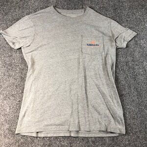 Magellan Outdoors T Shirt Mens Pocket Logo Gray Graphic Tee